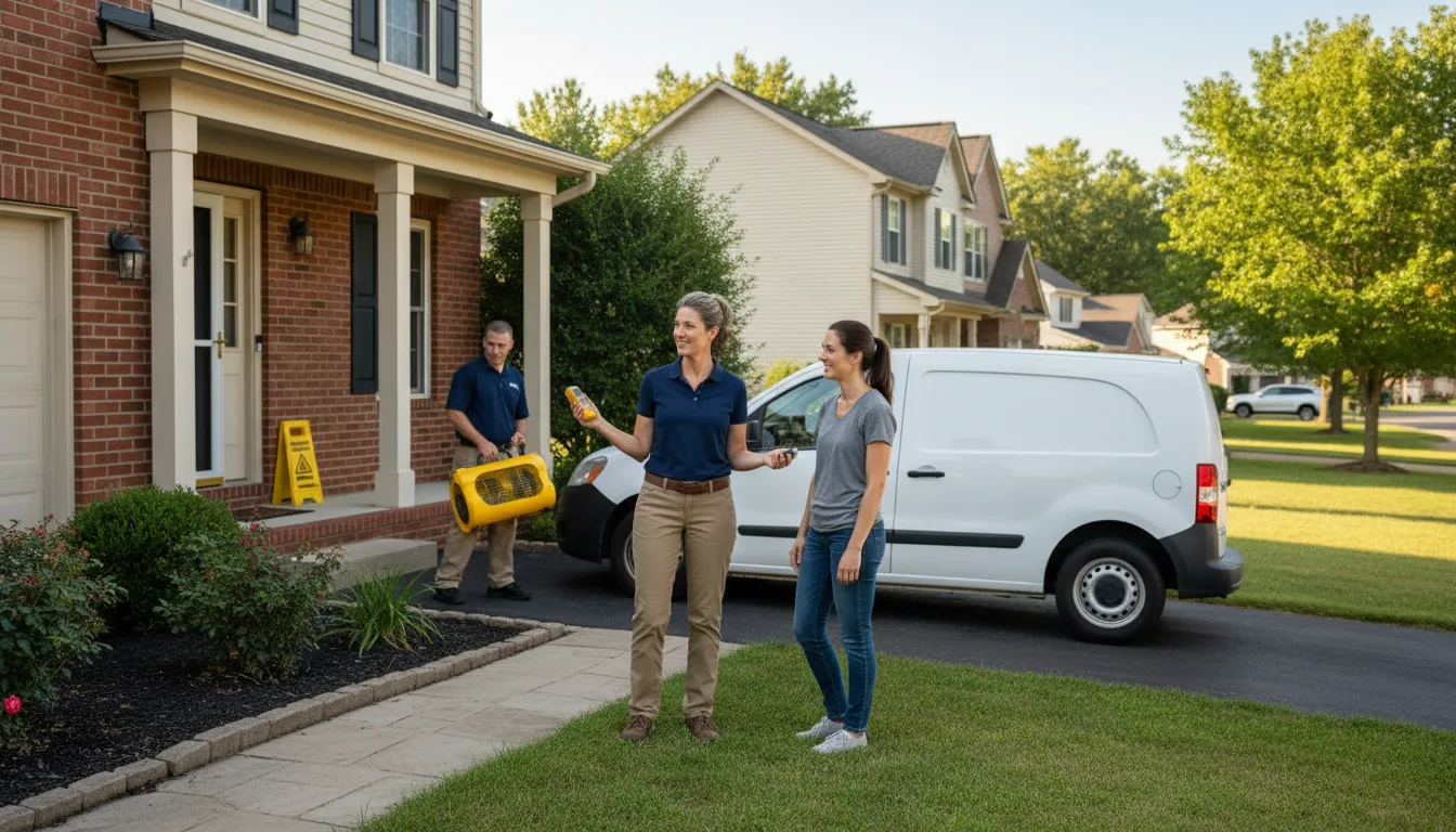 Water restoration image for Dehumidification And Cleanup Services in Bland, VA